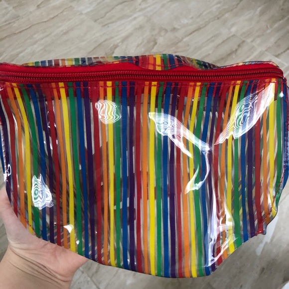 Rainbow clear belt bag - Picture 1 of 3